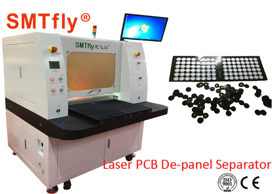 машина PCB Depanelizer лазера 100mm/S 0.6mm электронная с безопасным датчиком